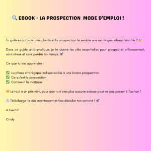 Ebook - La prospection : Mode d'emploi